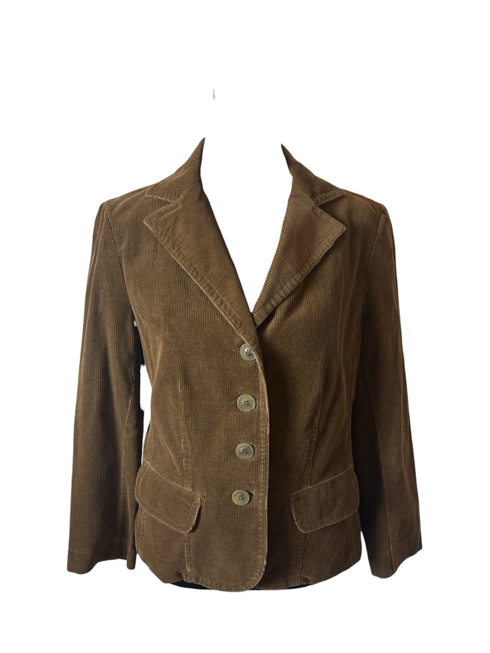 Vince Classic Corduroy 4 Button Blazer Jacket in Brown